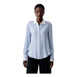 Ermanno Scervino Dames, Blouses & Shirts, Blauw, Maat: S Viscose