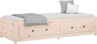 vidaXL Sof&aacute; cama de madera maciza de pino 75x190 cm Vidaxl