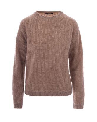 Fabiana Filippi Textured Knit Sweater with Lurex Thread and Ribbed Details