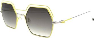 Anne & Valentin Gele & Oranje Zonnebril Socotra - Dames - Zonnebrillen - Veelkleurig - ONE Size - Accessoires