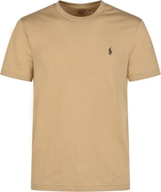 Polo Ralph Lauren Tops, Heren, Bruin, L, T-shirt met korte mouwen
