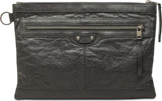 Balenciaga Pre-owned Balenciaga Lambskin Motocross Classic Clip Clutch M Ladies 78TIWQGS08LI6IQS