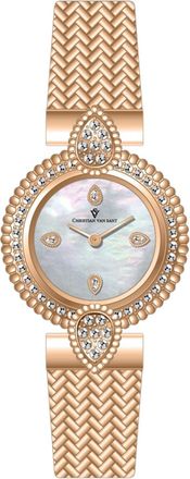 Christian Van Sant Womens Silver Round 23mm