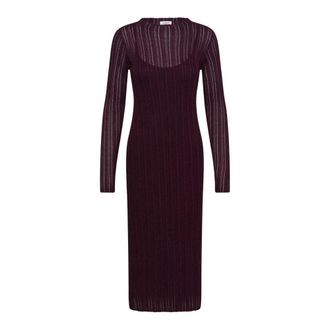 Soaked In Luxury SLLaisa Jurk - Dames - Jurken - Paars - Maat: XL Viscose