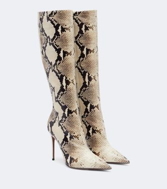 PARIS TEXAS Botas altas Vera de piel grabada