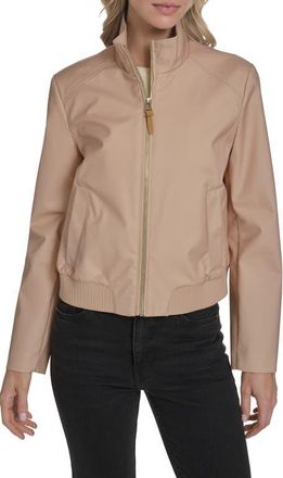 Cole Haan Bomber Rain Jacket in Light Sand at Nordstrom, Size X-Large