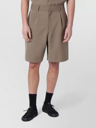 Entire studios tailored shorts front pleats belt loops