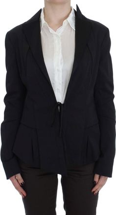 Exte Womens Tailored Blazer Long Sleeves Tie Waist - Black - Size EU 38 (Womens)