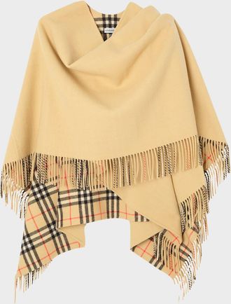 Burberry Coniston Wool Blanket Cape