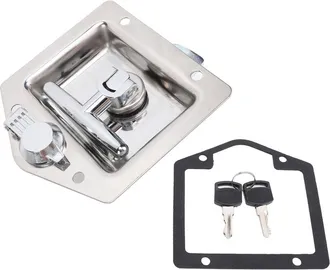 OEM Cerradura Grande Para Caja De Herramientas De 4,9 X 4,9 Pulgadas, Cerradura Para Caja De Herramientas De Caravana Con Llave Y Precinto