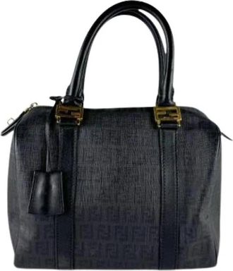 Fendi Pre-owned Vintage Handbag - Dames - Vintage Handtas - Zwart - ONE Size - Leer - Vintage