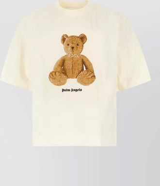 Palm Angels crew neck graphic print short sleeve top