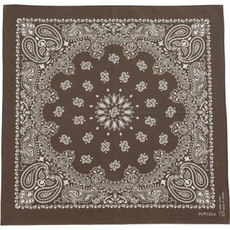 Fortela Ikara Cotton Bandana in Brown at Nordstrom