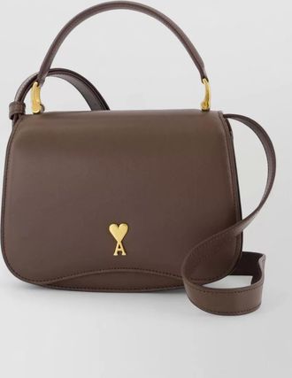 Ami grained leather shoulder bag