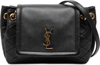 Saint Laurent Pre-owned Saint Laurent Mini Quilted Lambskin Monogram Nolita Bag Ladies EZYKZGLRLASE0788
