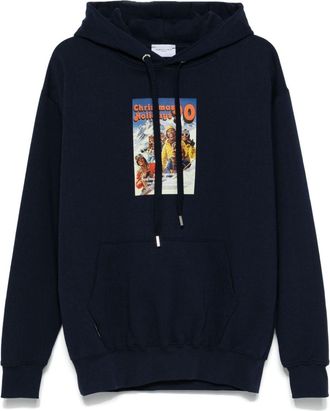 Family Fir$t Milano graphic-print hoodie - men - Cotton - L - Blue