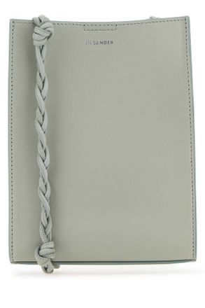 Jil Sander Sage Green Leather Shoulder Bag