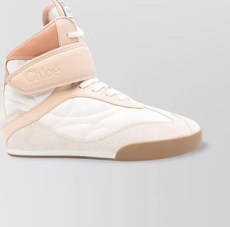 Chloé quilted leather round toe sneakers