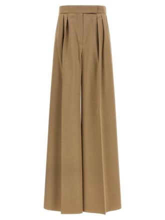 Max Mara Brown Virgin Wool Casual Womens Pants