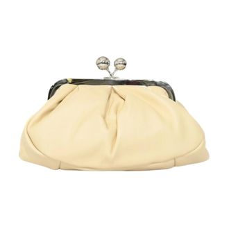Max Mara Pasticcino Bag Small - Dames - Tassen - Geel - Maat: ONE Size Leer