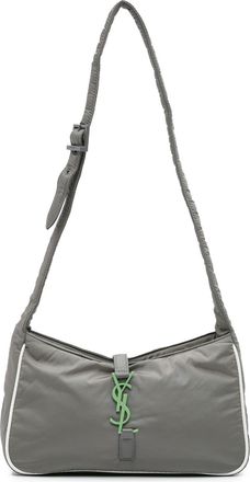 Saint Laurent Pre-owned Womens Niki Shoulder Bag Quilted Nylon - Grey Textile - One Size