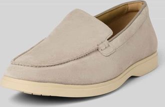 Clarks Slipper aus beschichtetem Leder Modell Torford Easy in Hellgrau, Gr&ouml;&szlig;e 41