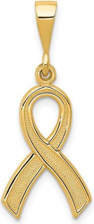 Diamond2Deal 14k Yellow Gold Awareness Pendant