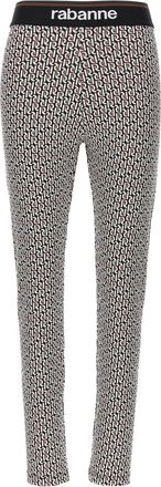 Paco Rabanne Womens Monogram Leggings
