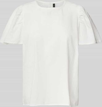 Vero Moda Regular Fit Blusenshirt aus reiner Baumwolle Modell PRETTY in Weiss, Gr&ouml;&szlig;e XS