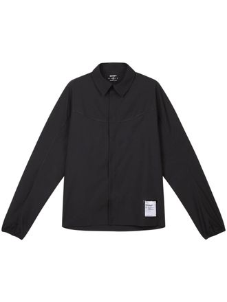 SATISFY Long-Sleeved Black River Shirt with Minimalist Design