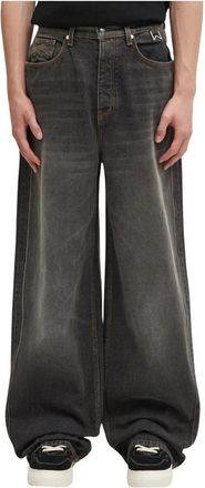 Rhude Wide Leg Traxedo - Heren - Loose Fit Jeans - Grijs - W32 - Katoen - Jeans