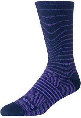 New Balance Unisex Pro Run Crew Socks 1 Pair in Blue Nylon, size X-Large