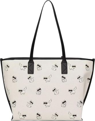 Karl Lagerfeld Ikon Shopper - Dames - Shoppers - Wit - ONE Size - Tassen