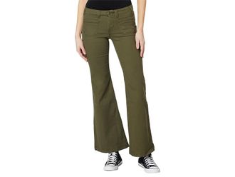 Levi's Superlow Flare Pants Womens Clothing Olive Night : 24 32, Cotton/Elastane