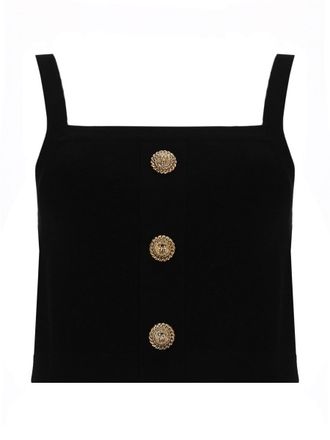 Balmain Top With Jewel Buttons