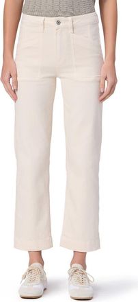 Paige Quincy Ankle Straight Leg Jeans in Quartz Sand at Nordstrom, Size 34