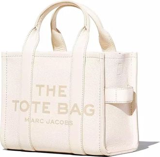 Marc Jacobs Womens Small Leather Tote Silver Cotton-Silver Cow Handbags Cotton/silver Hand Bags