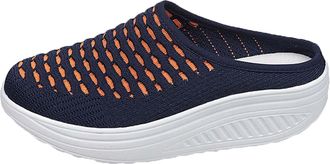 Generic Womens Trainers, Orthopedic Shoes for Women, Womens Summer New Breathable Trainers - Trendy Versatile Sports Shoes for Women Dark Blue