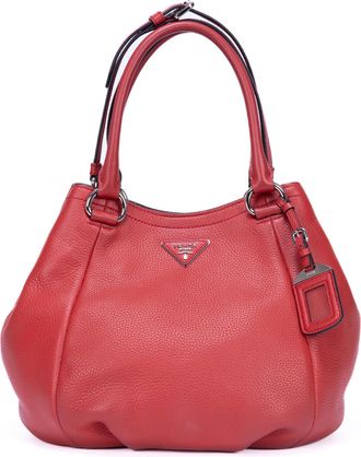 Prada Vitello Daino Tote Schoudertas