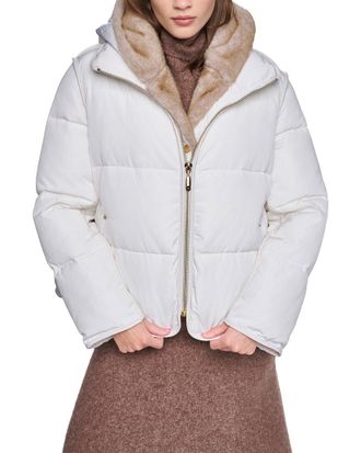 Halston Heritage Hooded Puffer Coat