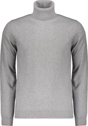Moorer Trui met hoge hals - Heren - Cashmere truien - Grijs - M - Kasjmier - Truien & Vesten
