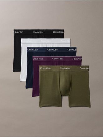 Calvin Klein Mens Icon Cotton Stretch 5-Pack Boxer Brief - Multi - XL