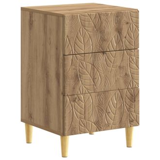 vidaXL Mesita De Noche Roble Artisan 43 X 39,5 X 66,5 Cm Vidaxl