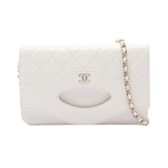Chanel Pre-owned Matelasse Handbag - Dames - Vintage Schoudertas - Wit - ONE Size - Leer - Vintage