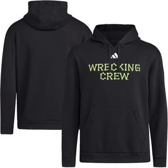 adidas Mens adidas Black Texas A&M Aggies Glow Halloween Wrecking Crew Pullover Hoodie at Nordstrom, Size X-Large