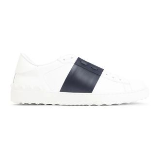 Valentino Garavani Schoenen, Heren, Wit, 42 1/2 EU, Leer, Open Sneaker