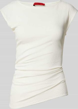 Max & Co. T-Shirt mit Kapp&auml;rmeln Modell SFOGLIA in Weiss, Gr&ouml;&szlig;e S