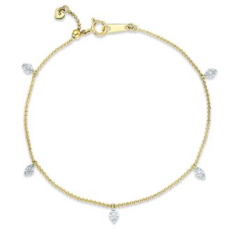 The Diamond Store Vivara Lab Diamond Bracelet 0.50ct H/SI in 9K Yellow Gold