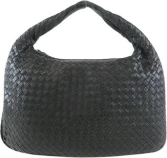 Bottega Veneta Pre-owned Leren Schoudertas - Dames - Vintage Schoudertas - Zwart - ONE Size - Leer - Vintage