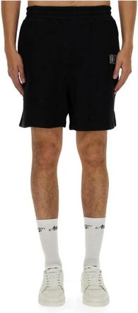 Awake NY Klassieke Logo Sweatshorts - Heren - Korte Broeken - Zwart - M - Katoen - Korte Broeken